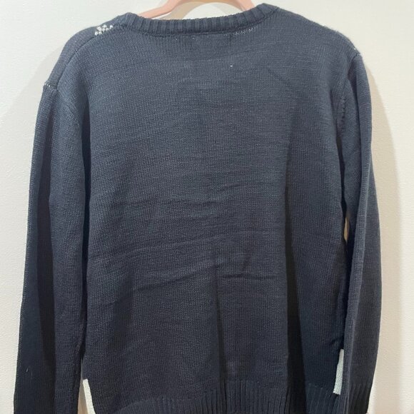 3D Merry Christmas Holiday Snowman Scarf Snowflake Sweater Size Medium Gift Tag - Picture 5 of 5